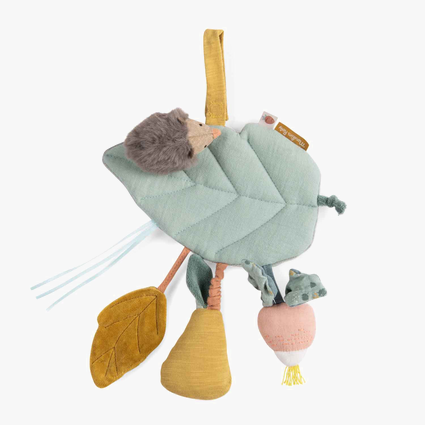 Jouet d'activites a suspendre Feuille Trois petits lapins Moulin Roty