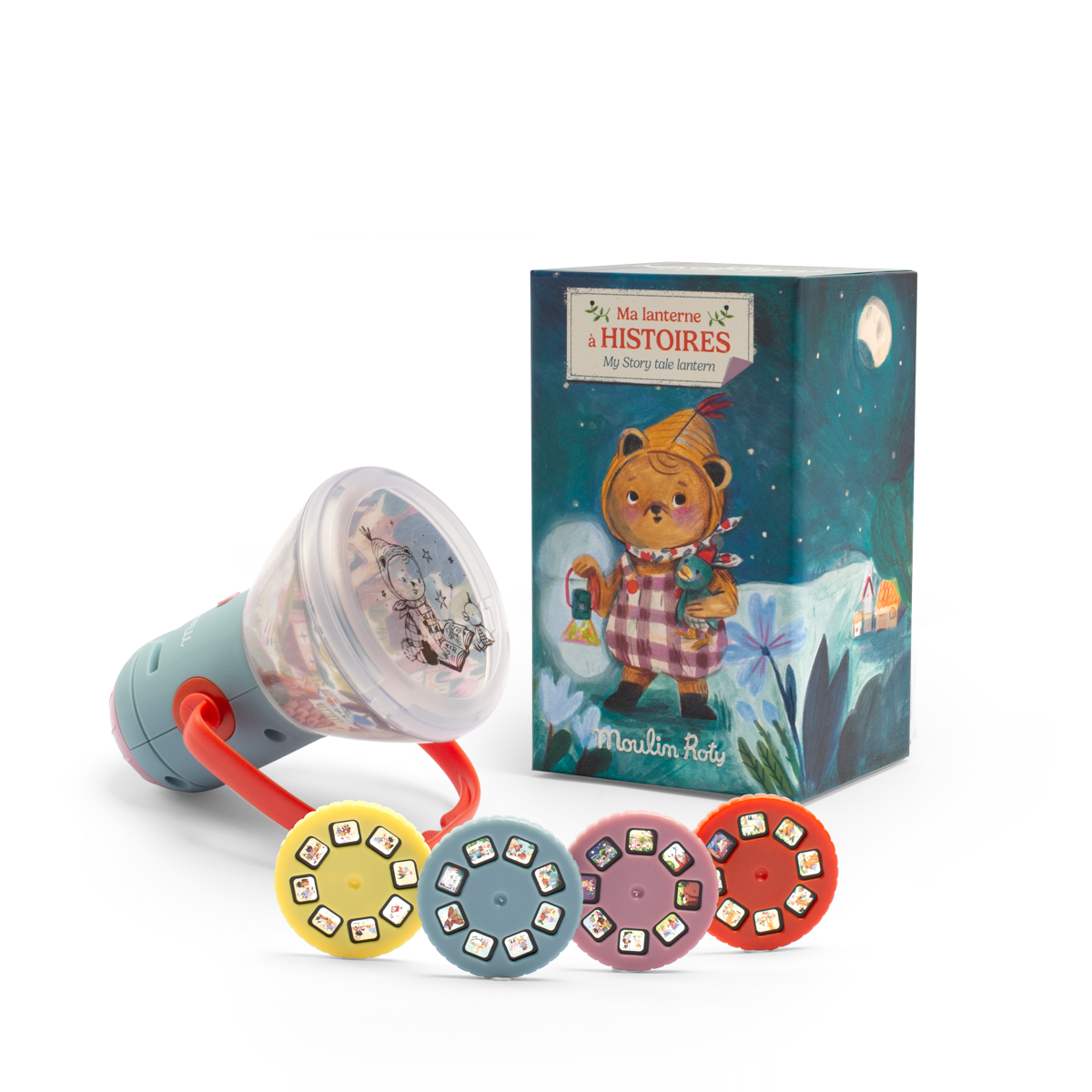 Lanterne a histoires Les Minouchkas Moulin Roty