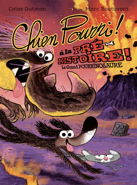 Livre Chien pourri a la prehistoire Ecole des Loisirs