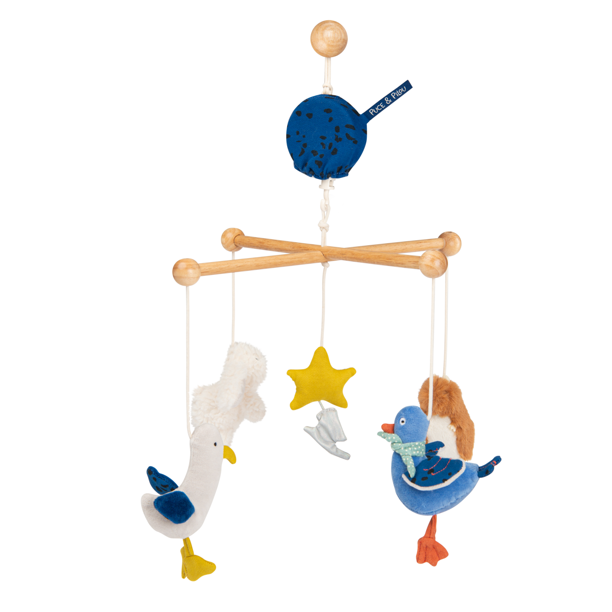 Mobile musical croisillon Puce  Pilou Moulin Roty