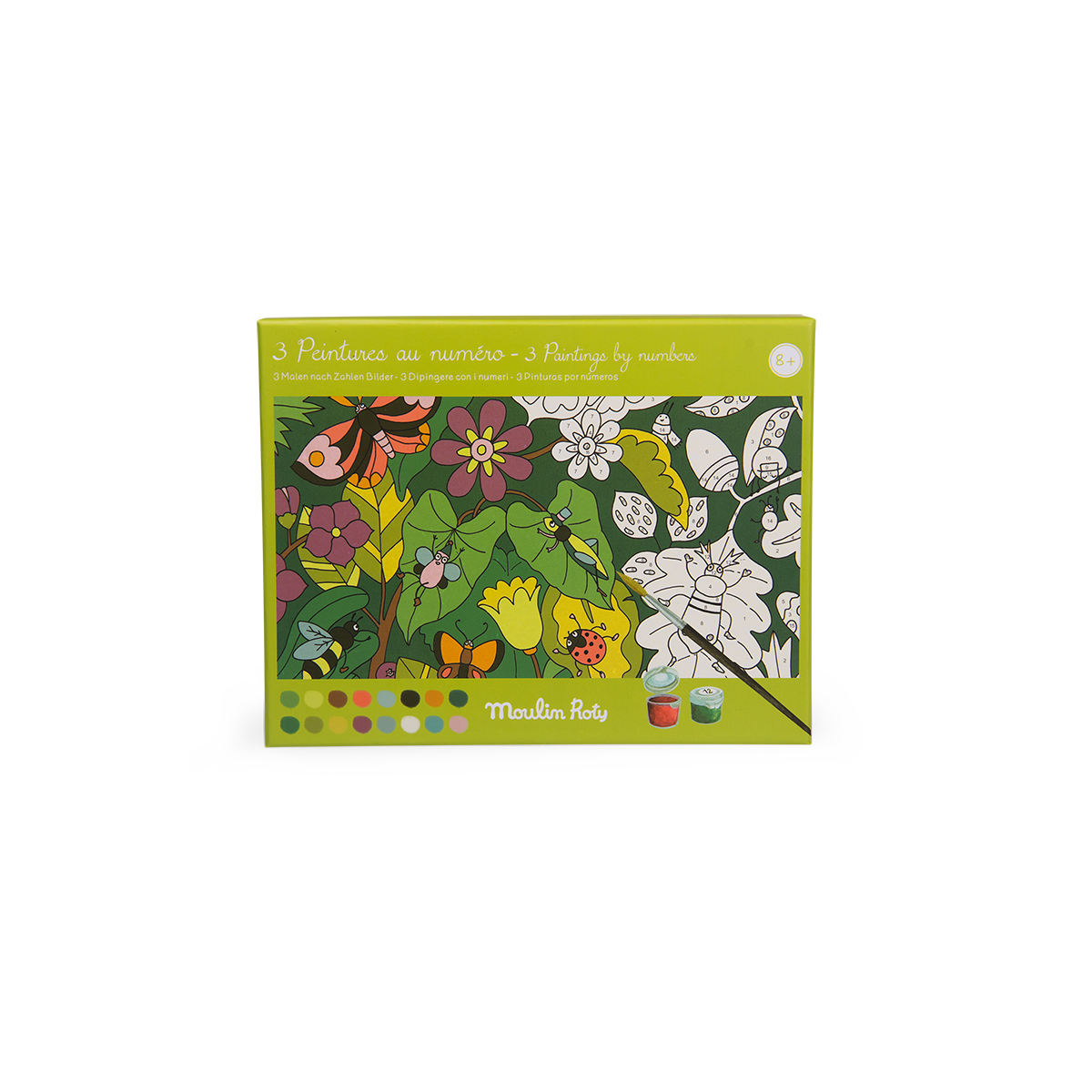 Peintures au numero Le jardinier Le jardin du Moulin