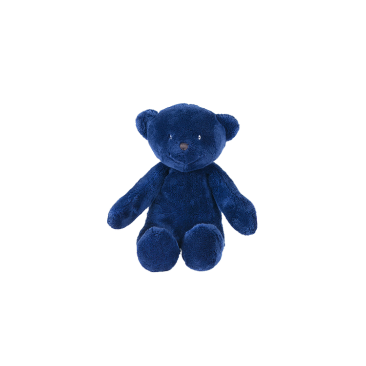 Peluche Ours bleu marine  30 cm Les p'tits doudous de l'hopital