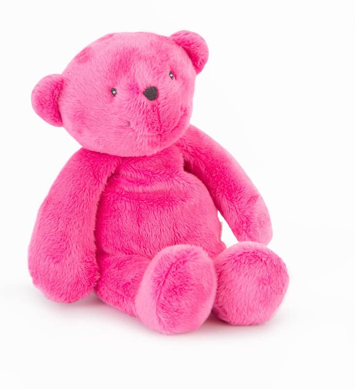 Peluche Ours rose 30 cm Les P'tits Doudous de l'hôpital
