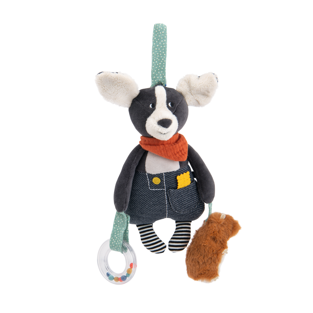 Peluche d'activites a suspendre Chien Puce Puce  Pilou Moulin Roty