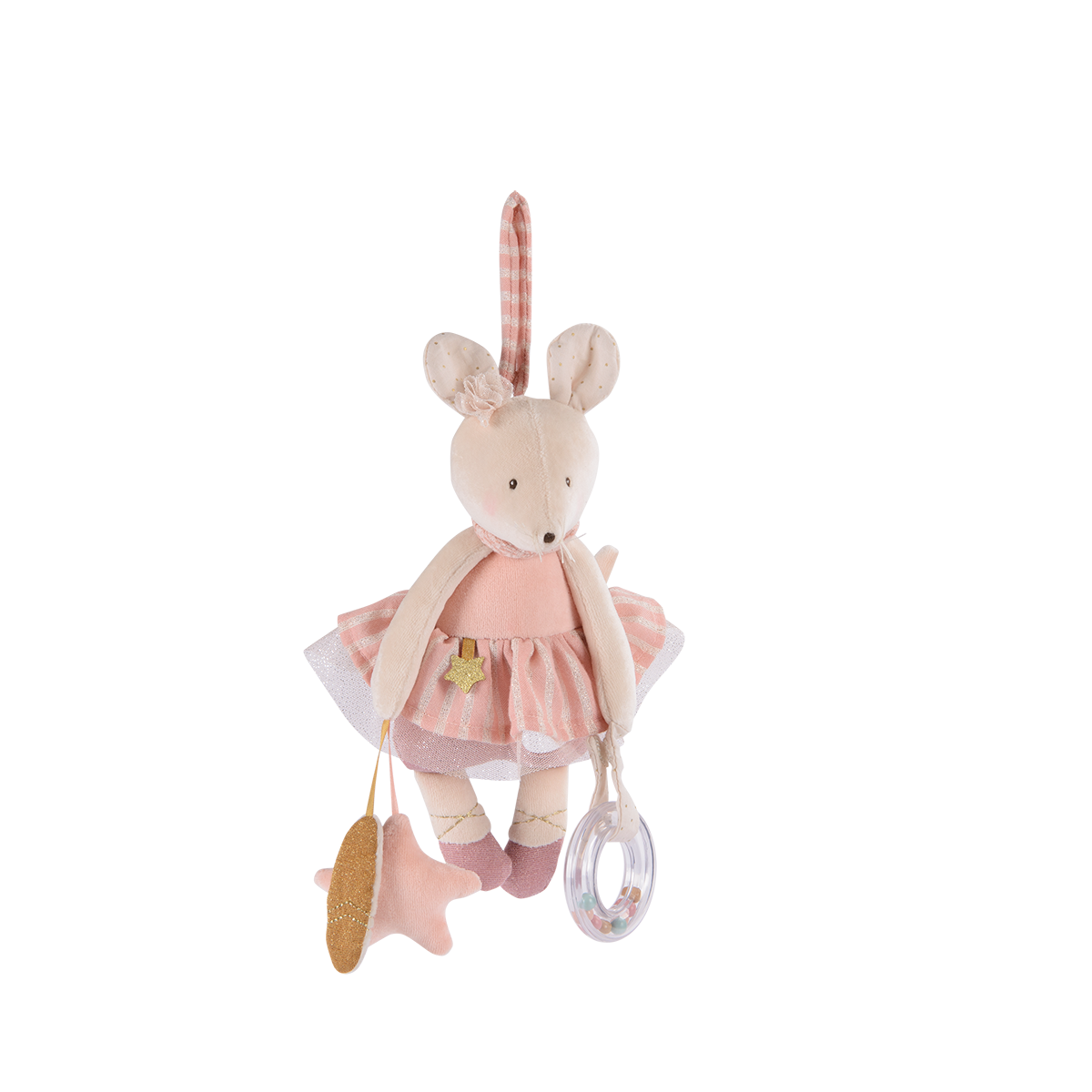 Peluche d'activites a suspendre Souris La petite ecole de danse