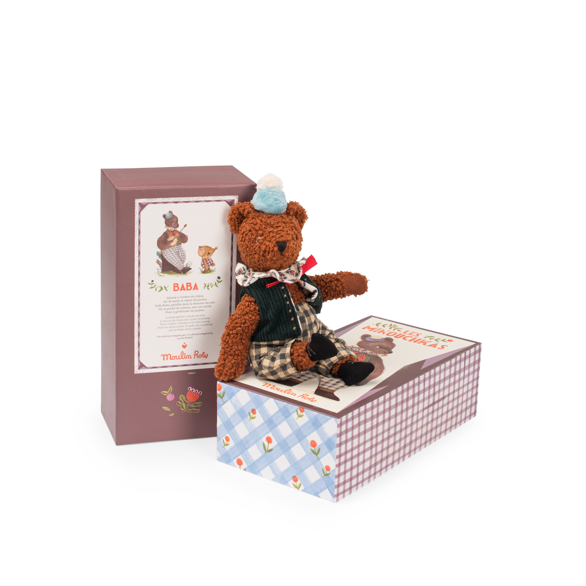 Petite peluche Baba le grand ours Les Minouchkas Moulin Roty