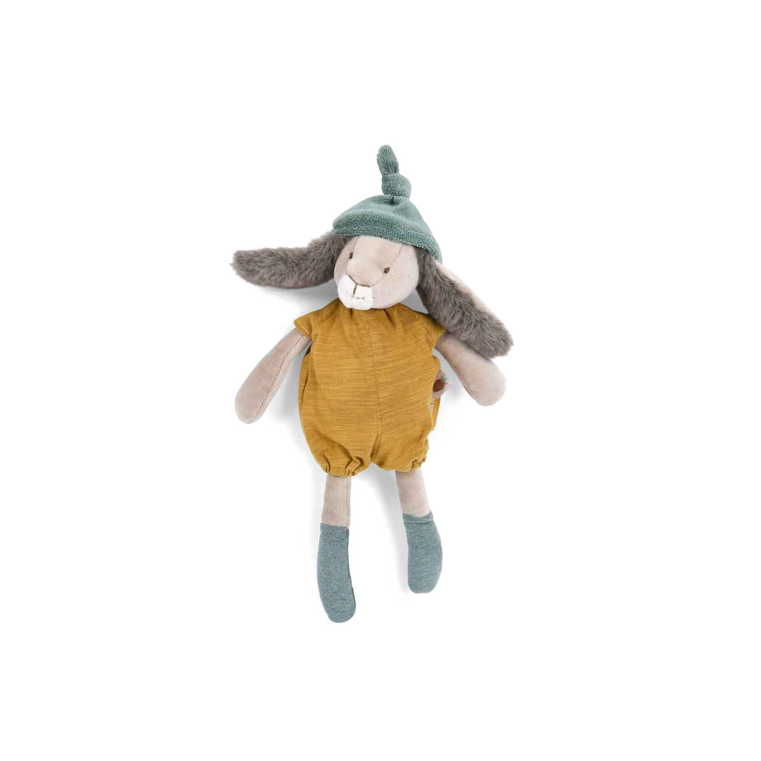 Petite peluche Lapin ocre Trois petits lapins Moulin Roty