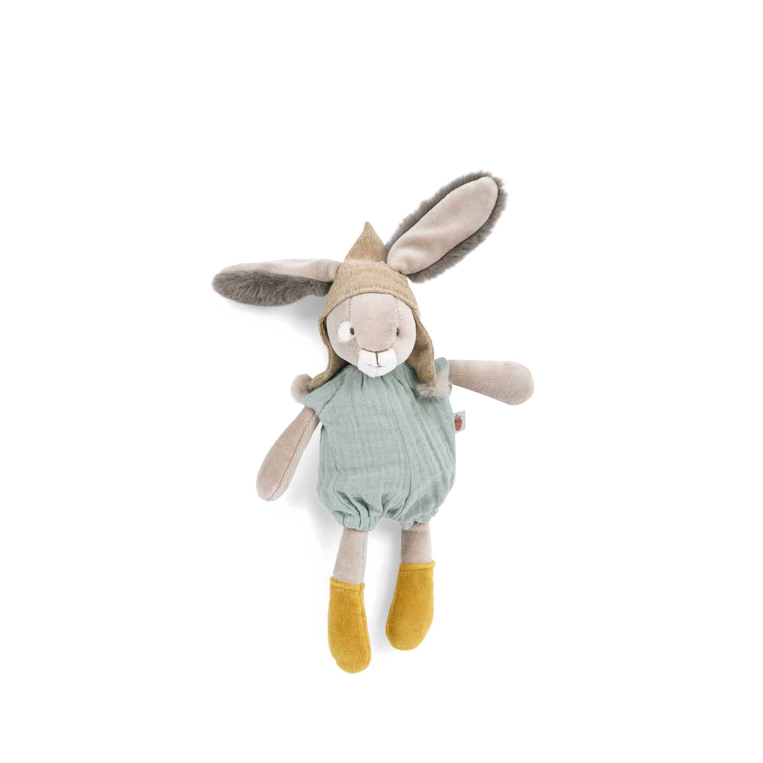 Petite peluche Lapin sauge Trois petits lapins Moulin Roty