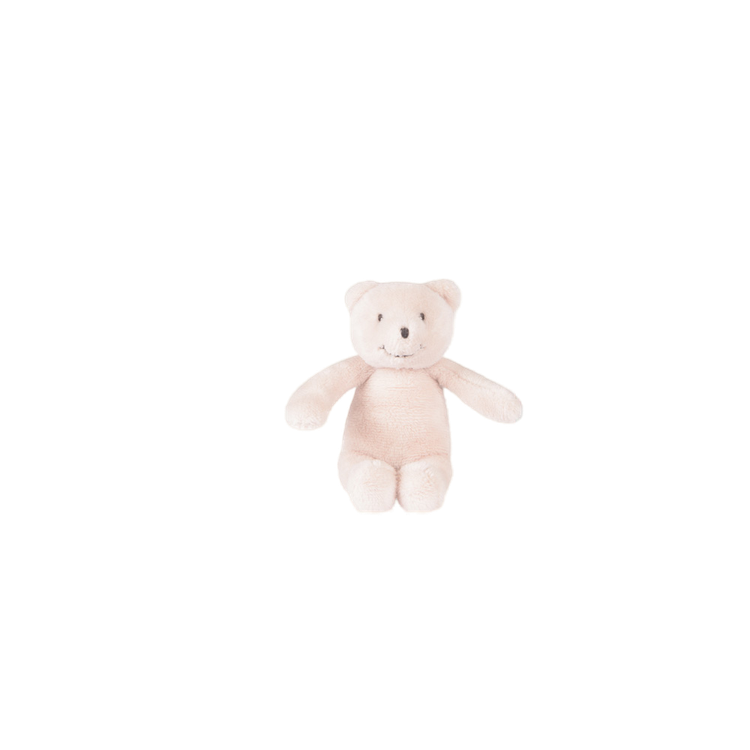 Petite peluche ours creme  10 cm Les p'tits doudous de l'hopital