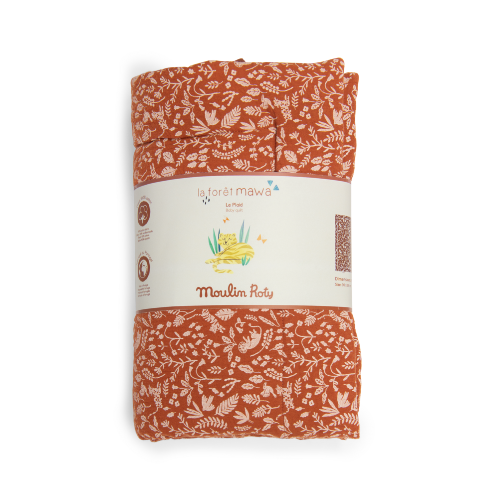 Plaid Feuillage La foret Mawa Moulin Roty