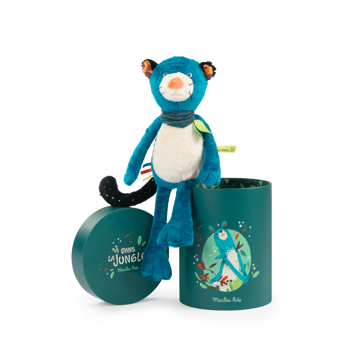 Poupee panthere Zimba en boite Dans la jungle Moulin Roty