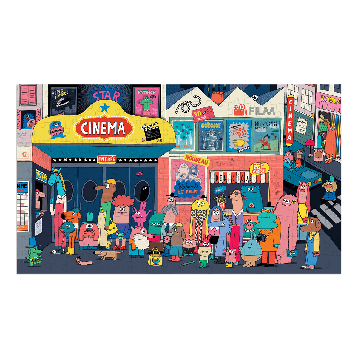 Puzzle Tous au cinoche ! 200 pcs