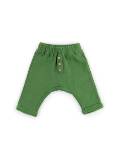 Sarouel molleton effet carbone gratt vert Octave