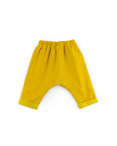 Sarouel velours milleraies jaune Orlando