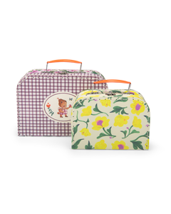 Set de 2 valises fleurs