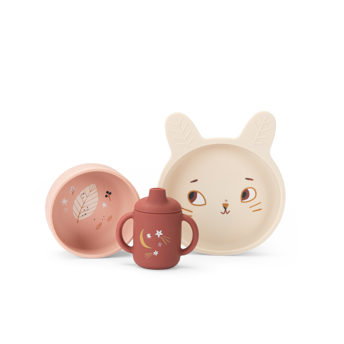 Set vaisselle silicone Apres la pluie Moulin Roty