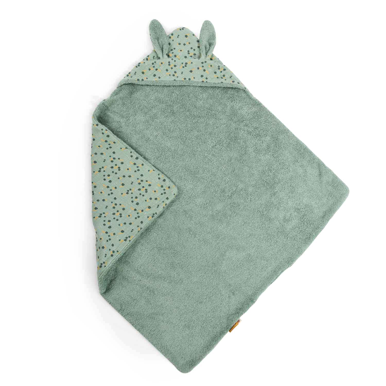 Sortie de bain sauge Trois petits lapins Moulin Roty