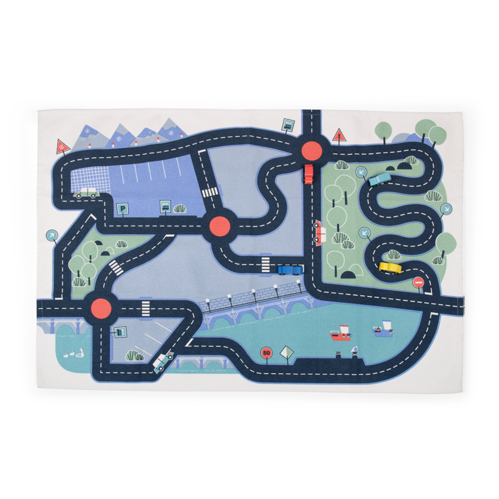 Tapis circuit de voitures Avenue du Moulin Moulin Roty