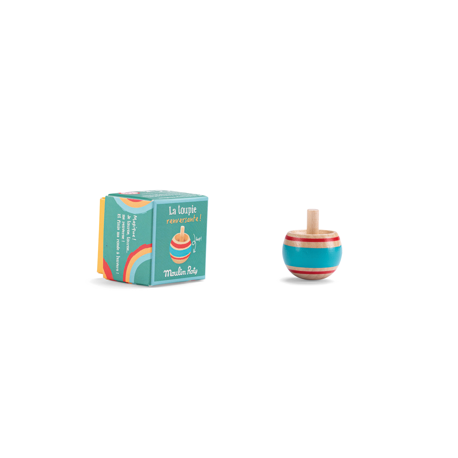 Toupie renversante bleue Les petites merveilles Moulin Roty