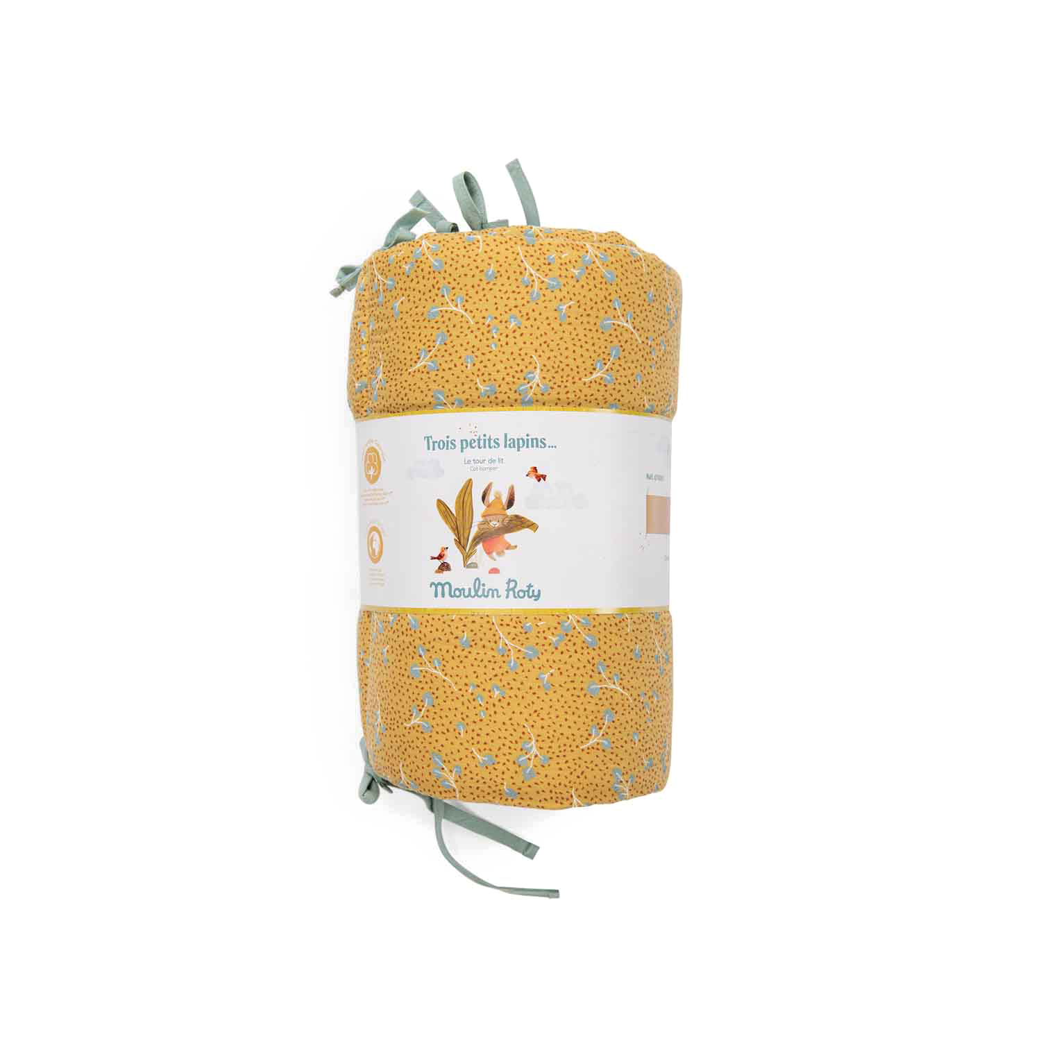 Tour de lit ocre Trois petits lapins Moulin Roty