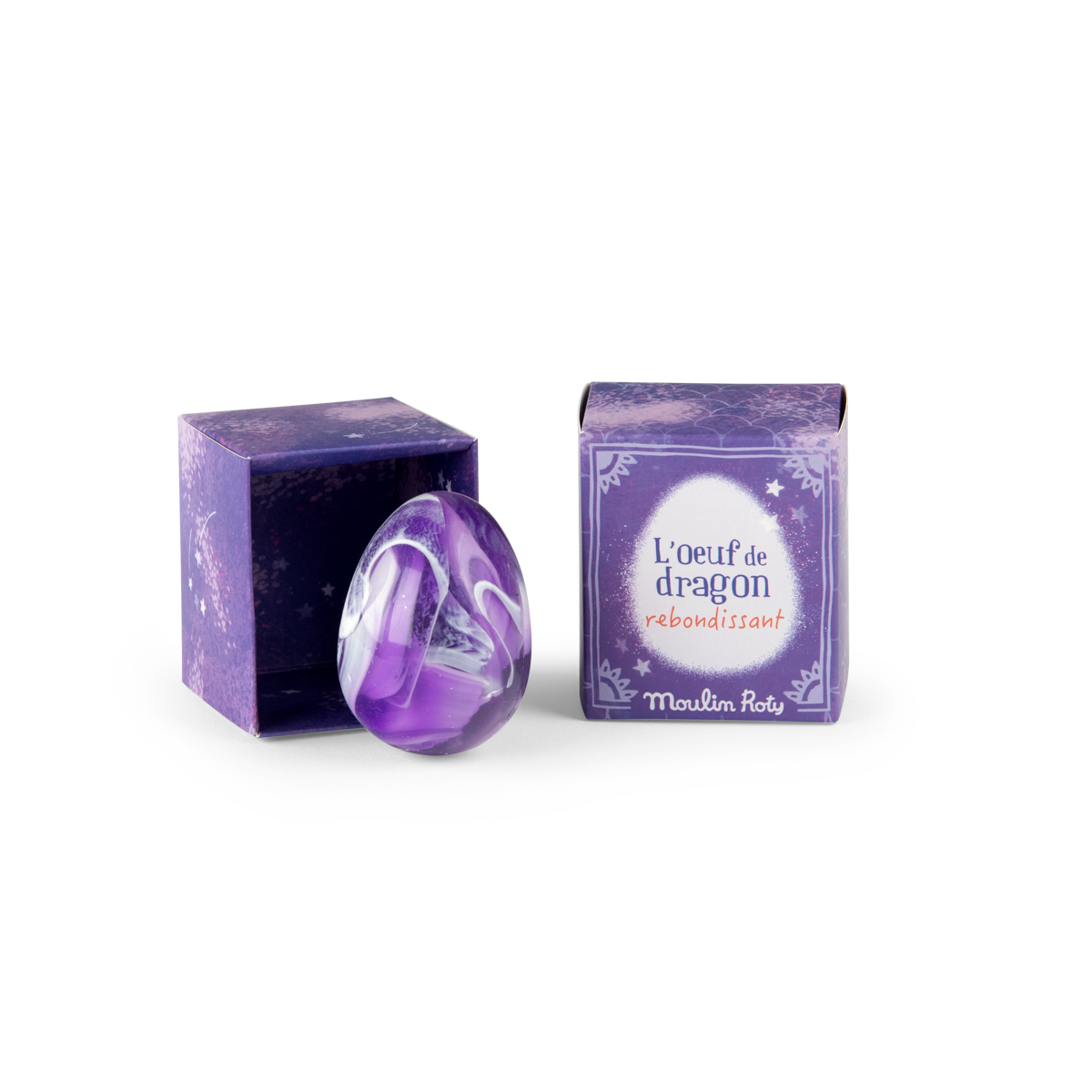 Œuf de dragon rebondissant violet Les Petites Merveilles Moulin Roty