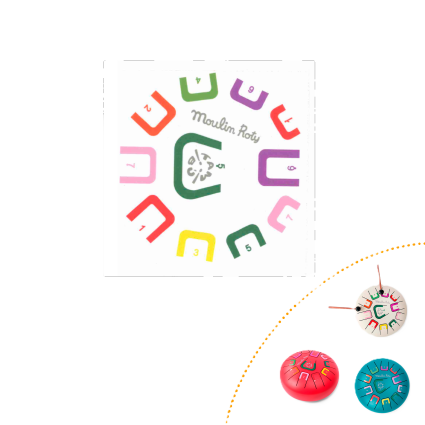 Stickers chiffres Tambour à languettes