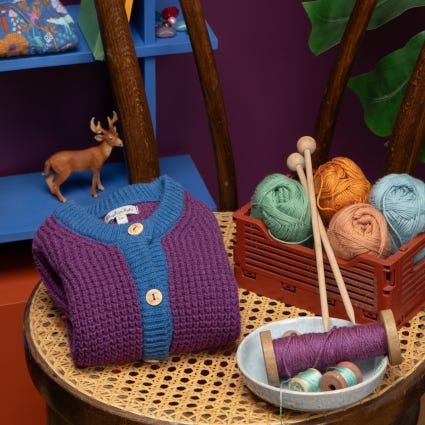 Cardigan pourpre - Miki