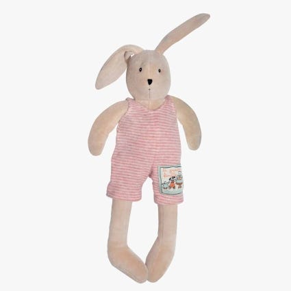 Peluche Sylvain le lapin Les Petits Freres La Grande Famille Moulin Roty