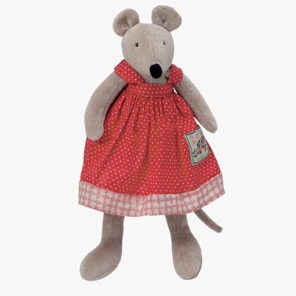 Peluche Nini la souris Les Petits Freres La Grande Famille Moulin Roty 