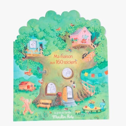 Cahier stickers 20 pages La Grande Famille Moulin Roty