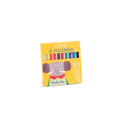 10 bâtonnets de pâte à modeler
