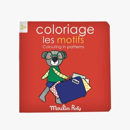 Cahier de coloriage Les motifs Les Popipop 20 pages Moulin Roty