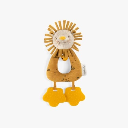 Anneau-hochet Lion Sous mon baobab Moulin Roty