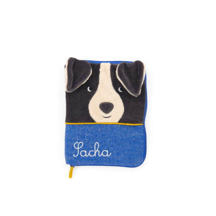 Protege carnet de sante a broder Puce  Pilou Moulin Roty