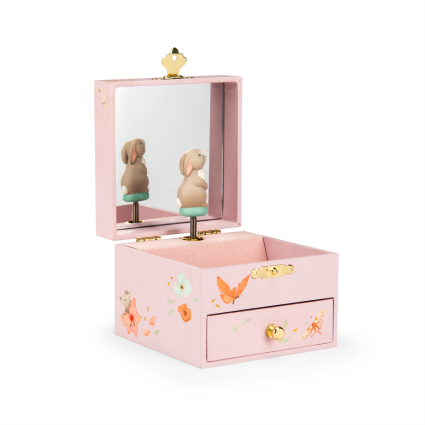 Boîte à musique coffret Fleur le lapin