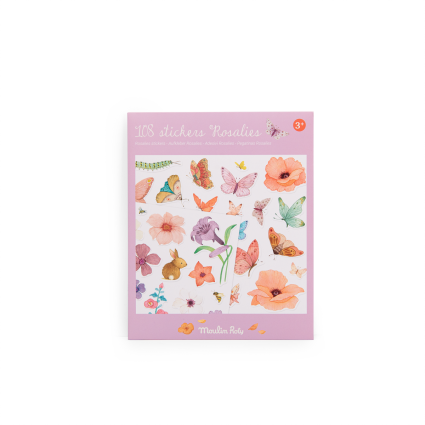 Pochette 108 stickers Les Rosalies Moulin Roty