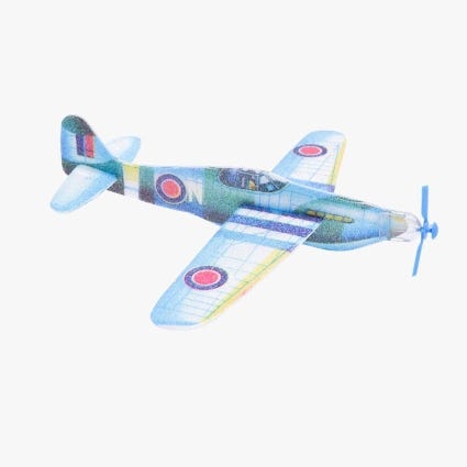 Avion en polystyrene Mustang Les Petites Merveilles Moulin Roty