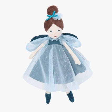 Petite poupee fee bleue Il etait une fois Moulin Roty