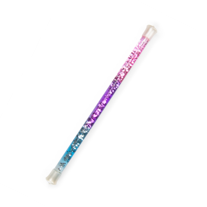 Baguette à paillettes bleue et rose