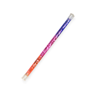 Baguette à paillettes violette et rouge