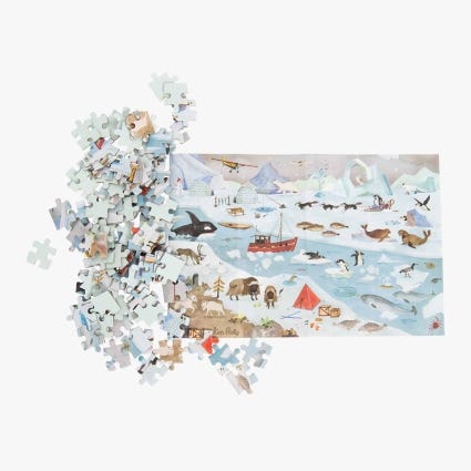 Puzzle La banquise 96 pieces Le Jardin du Moulin Moulin Roty