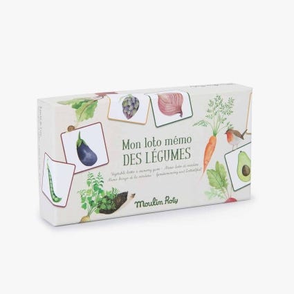 Mon Loto Memo des legumes Le Jardin du Moulin Moulin Roty