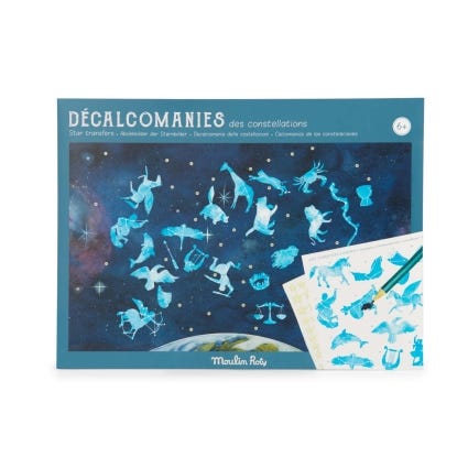 Décalcomanies Cartes constellations Moulin Roty