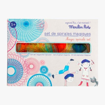 Set de spirales magiques Aujourd'hui c'est mercredi Moulin Roty
