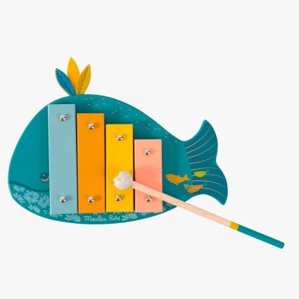 Xylophone baleine Le Voyage d'Olga Moulin Roty