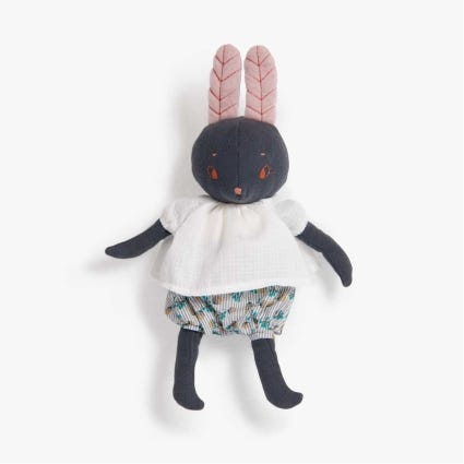Peluche lapin Lune Apres la pluie Moulin Roty