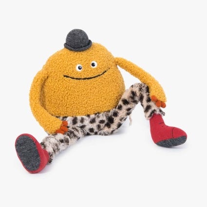 Peluche jaune Mouni Les Schmouks Moulin Roty