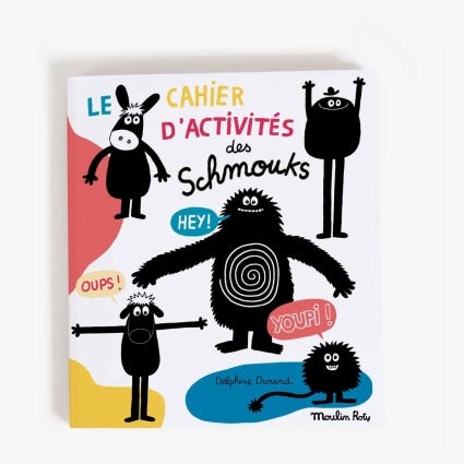 Cahier d'activites Les Schmouks 96 pages Moulin Roty