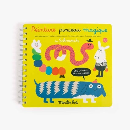 Peinture pinceau magique Les Schmouks Moulin Roty