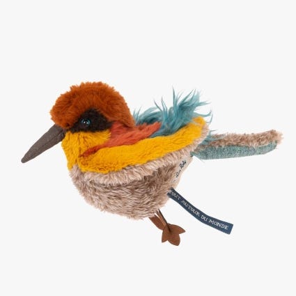 Peluche Oiseau guepier Tout autour du monde Moulin Roty